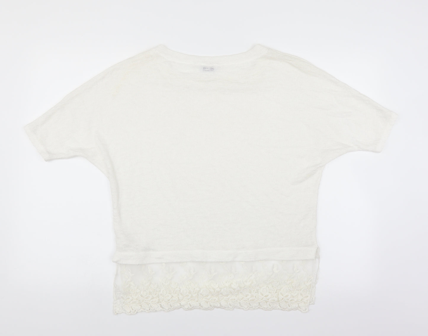 Tobi Womens White   Pullover Jumper Size S