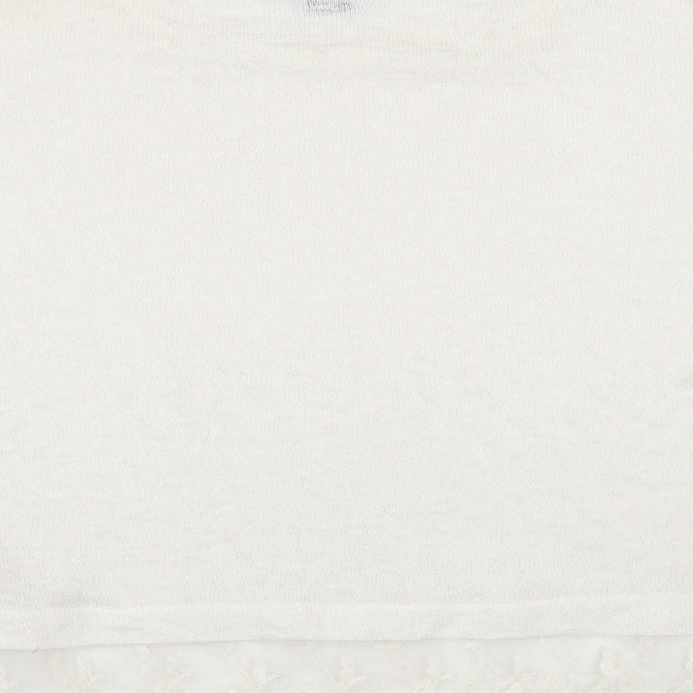 Tobi Womens White   Pullover Jumper Size S