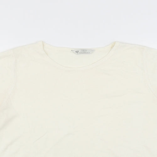 BHS Womens White   Pullover Jumper Size 12