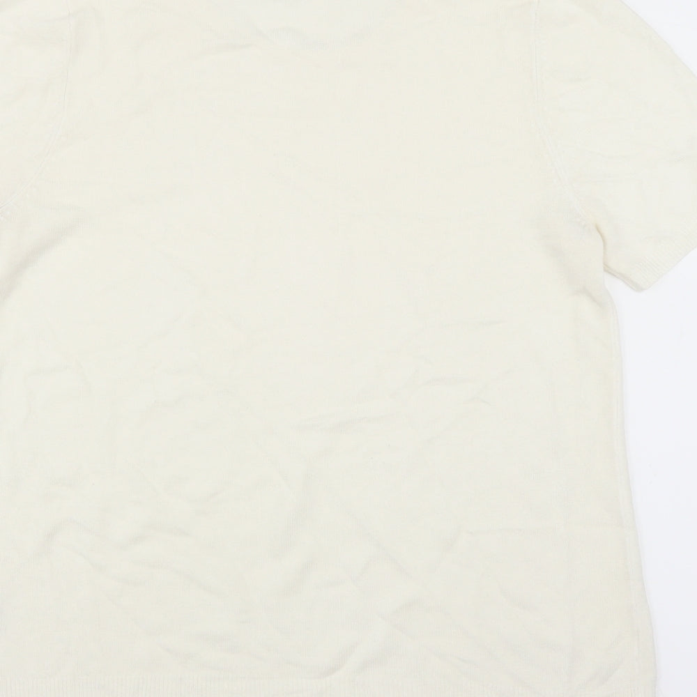 BHS Womens White   Pullover Jumper Size 12