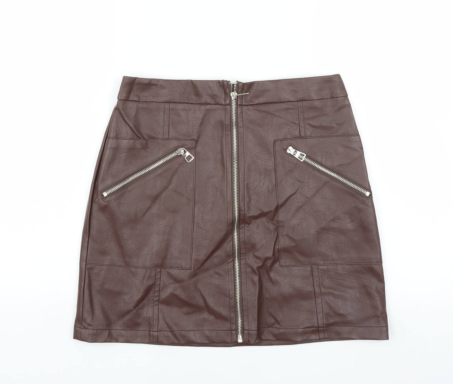 F&F Womens Brown   A-Line Skirt Size 8