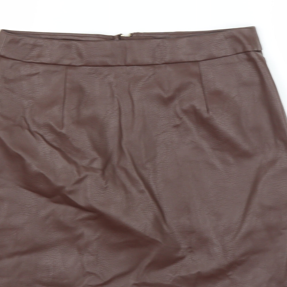 F&F Womens Brown   A-Line Skirt Size 8