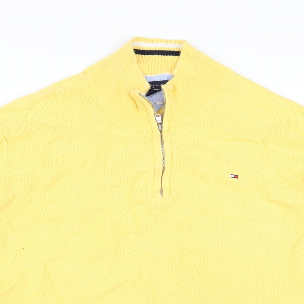 Tommy Hilfiger Mens Yellow   Pullover Jumper Size XL