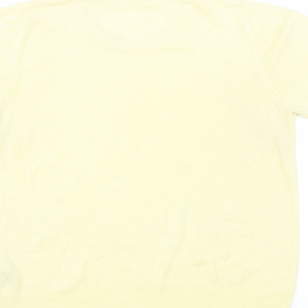 Marks and Spencer Womens Yellow   Pullover Jumper Size 14