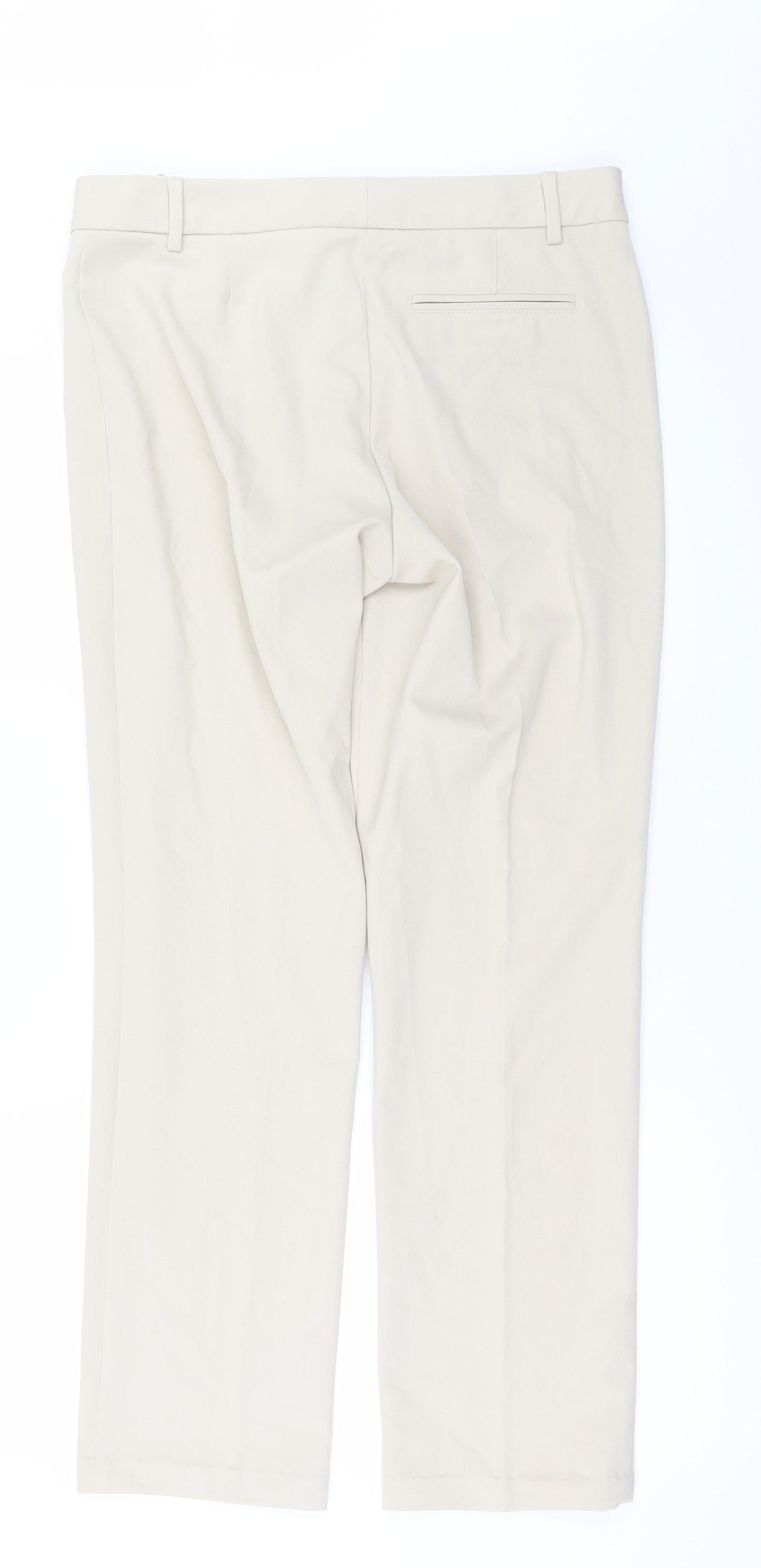 Marks and Spencer Womens Ivory   Trousers  Size 12 L29 in