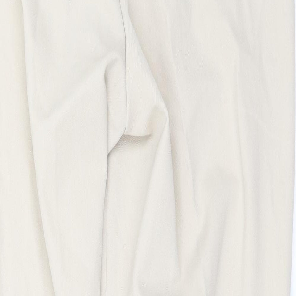 Marks and Spencer Womens Ivory   Trousers  Size 12 L29 in