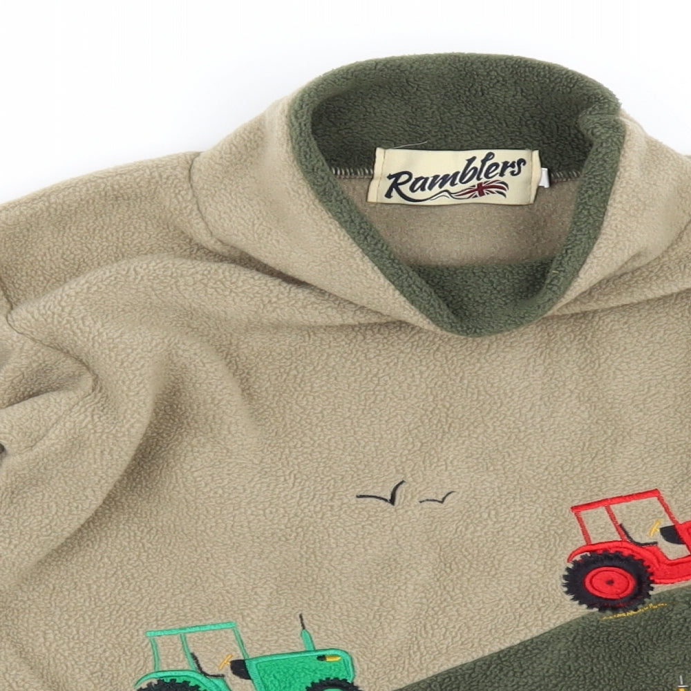 ramblers Boys Green  Fleece Jacket  Size 6-7 Years