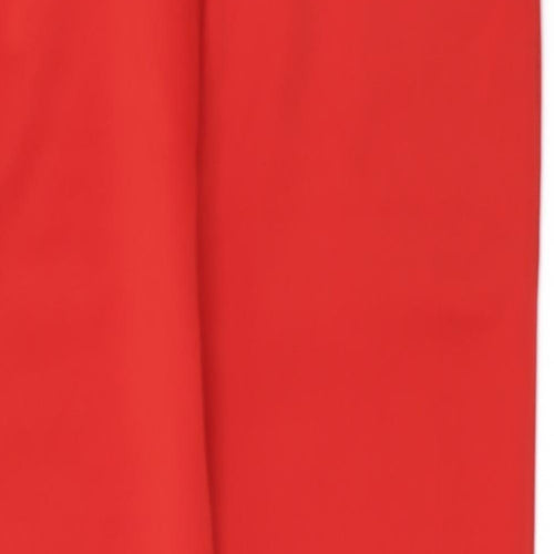 I SAW IT FIRST Womens Red   Cropped Trousers Size L L23 in