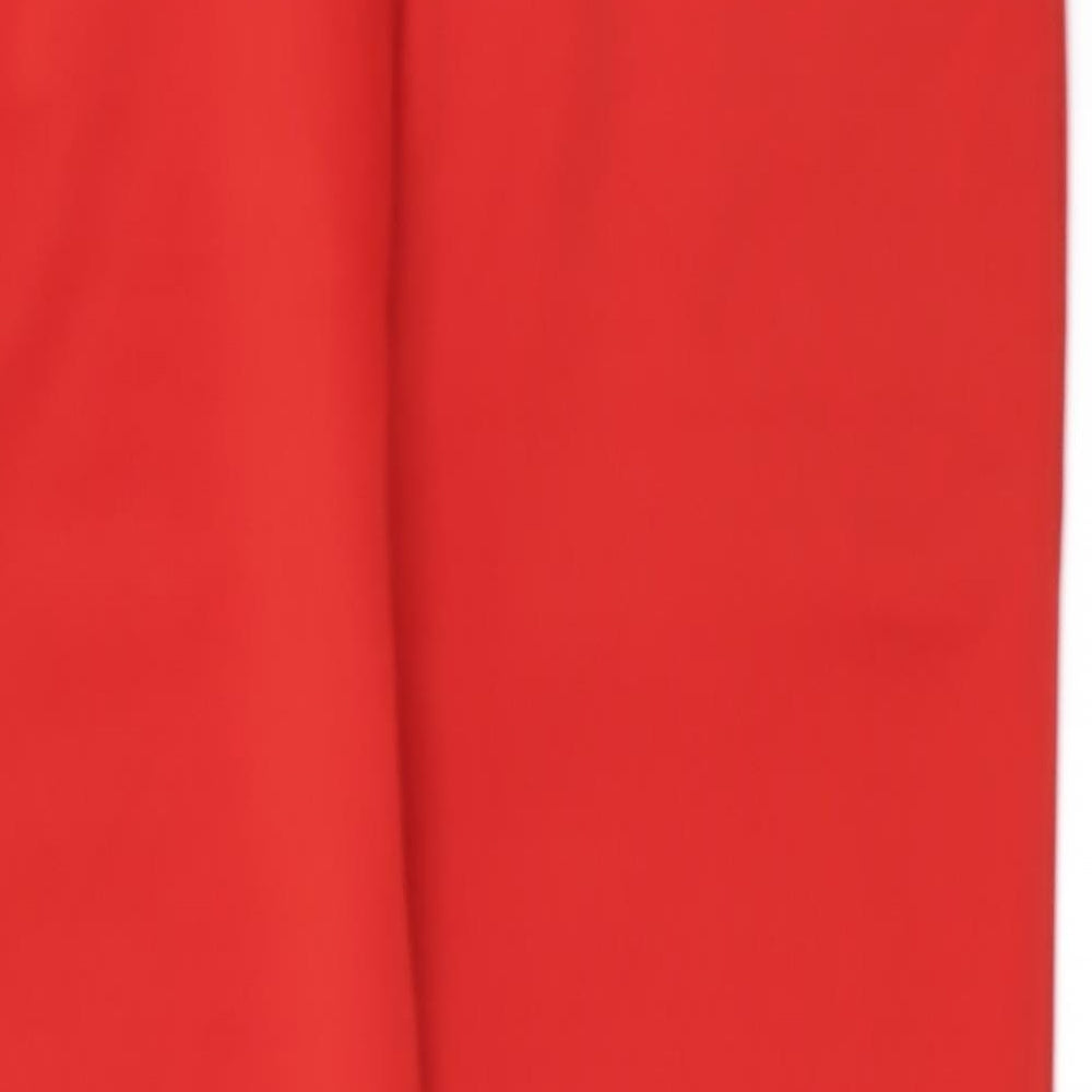 I SAW IT FIRST Womens Red   Cropped Trousers Size L L23 in
