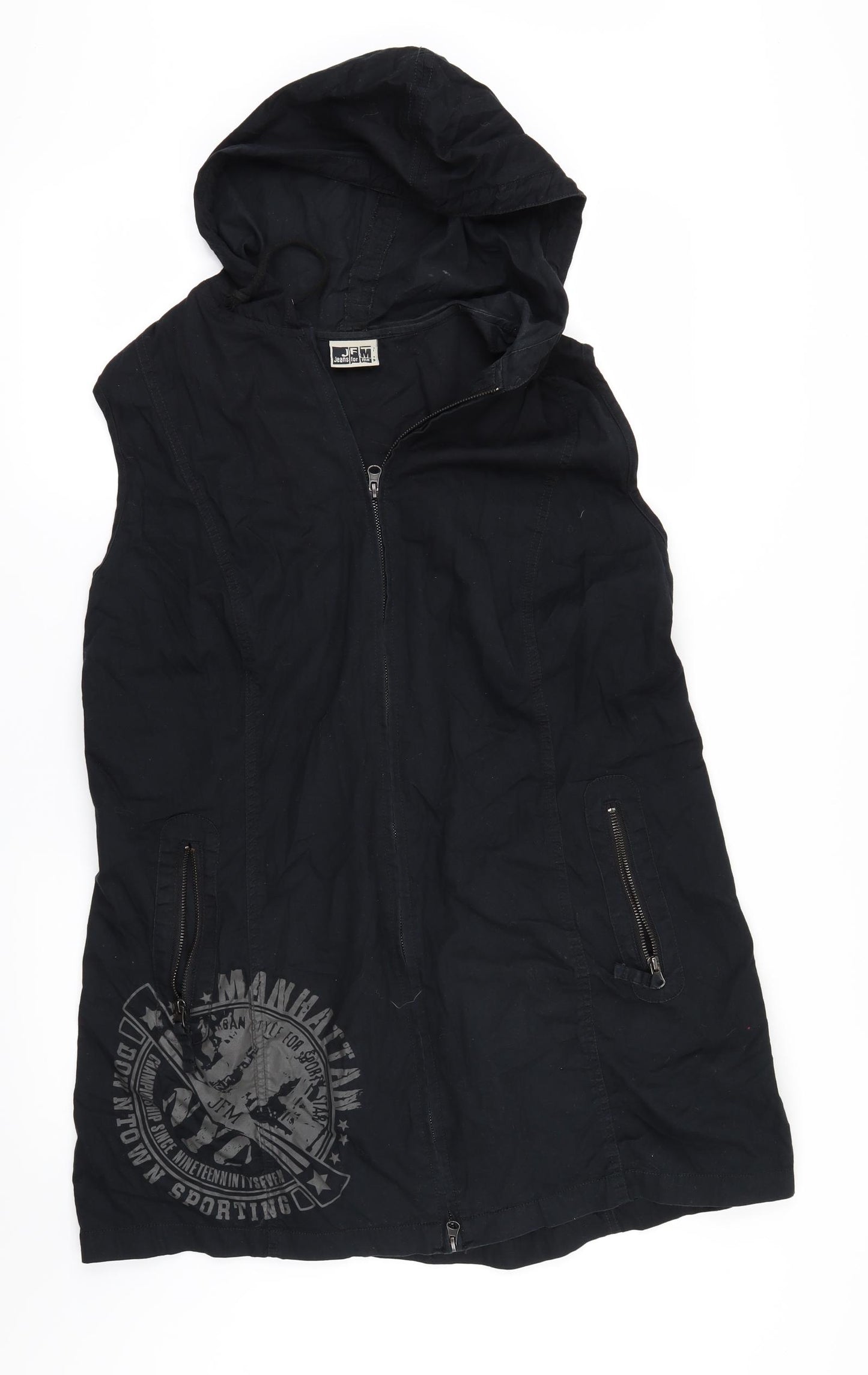 J f m Womens Black   Gilet Jacket Size 22