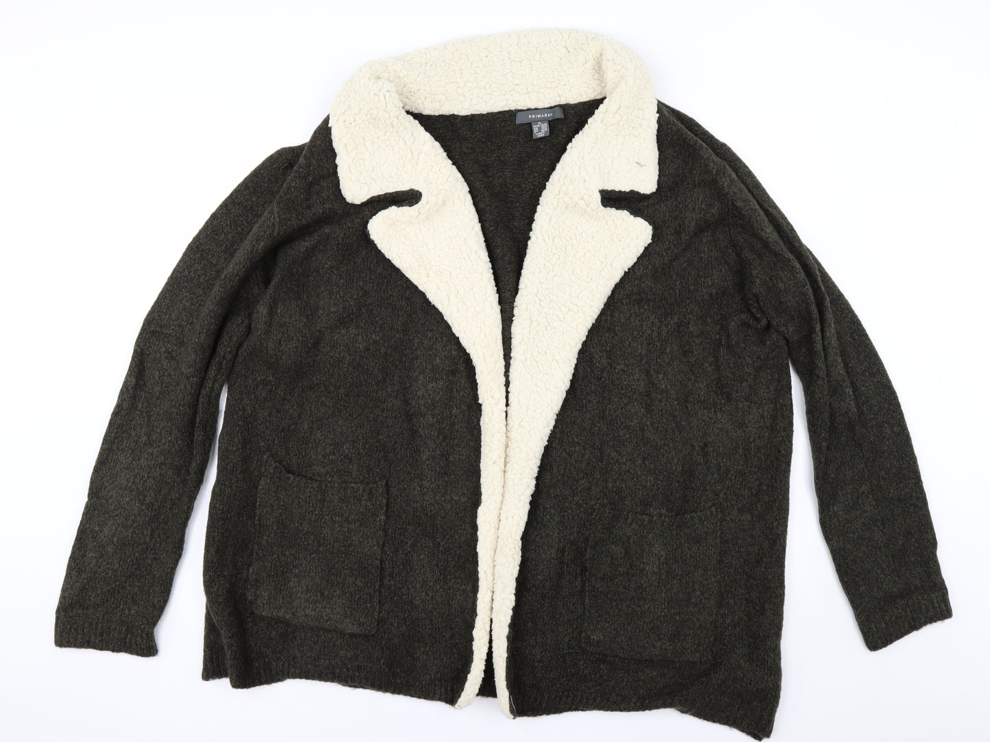 Primark Womens Green   Cardigan Jumper Size XL