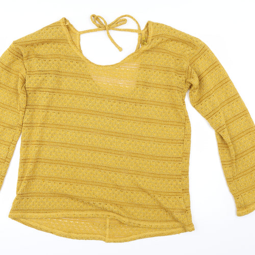 NEXT Womens Yellow   Pullover Jumper Size 16