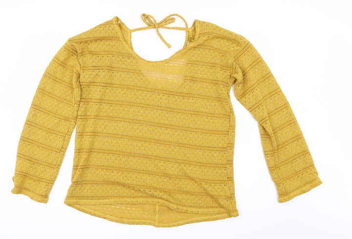 NEXT Womens Yellow Pullover Jumper Size 16