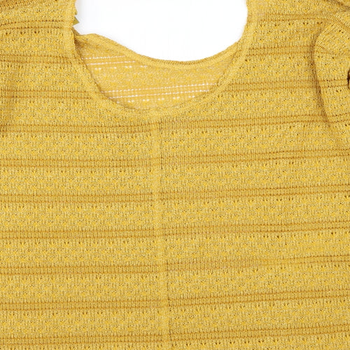 NEXT Womens Yellow   Pullover Jumper Size 16