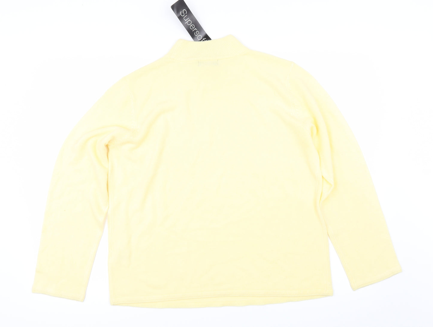BM Womens Yellow   Pullover Jumper Size S