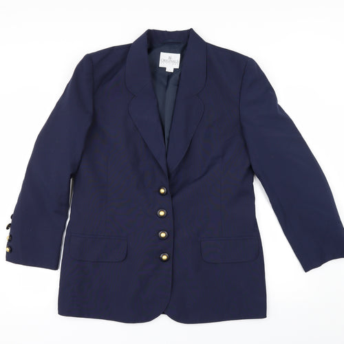 slimma Womens Blue   Jacket Suit Jacket Size 14