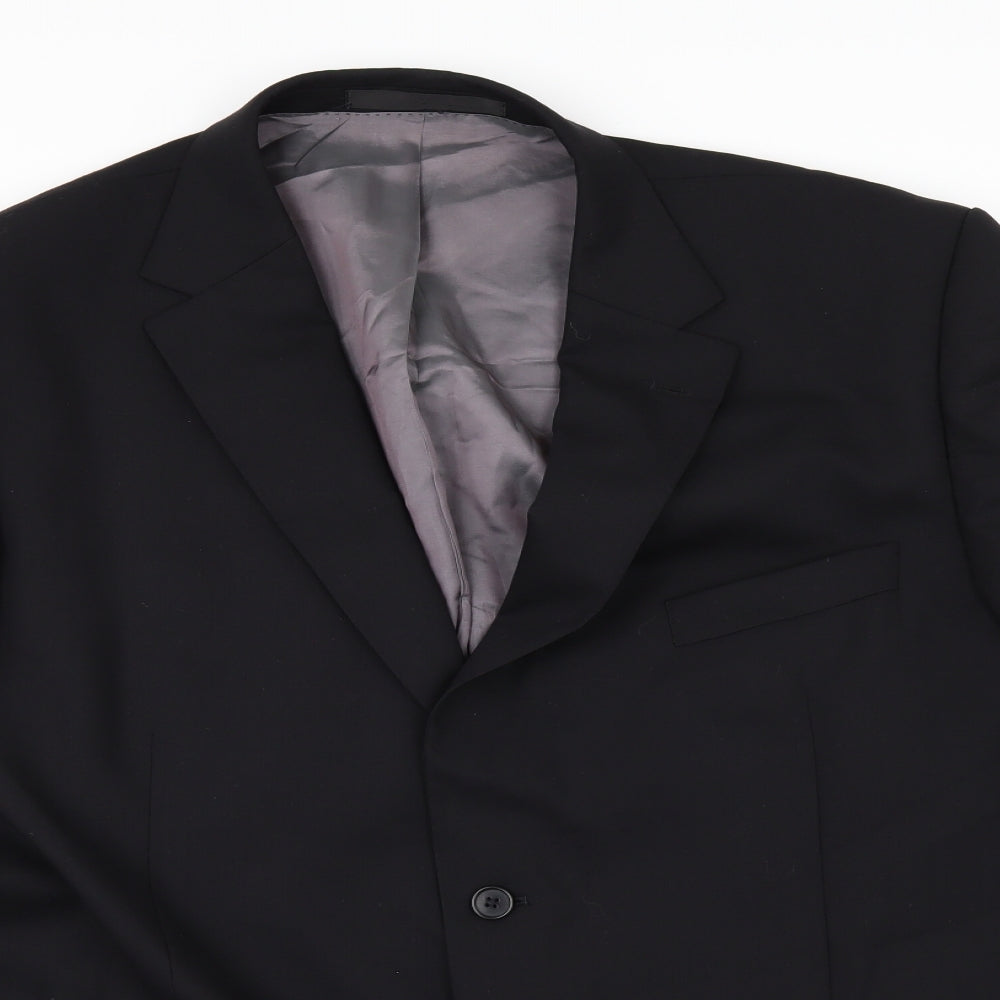 Marks and Spencer Mens Black   Jacket Suit Jacket Size 46