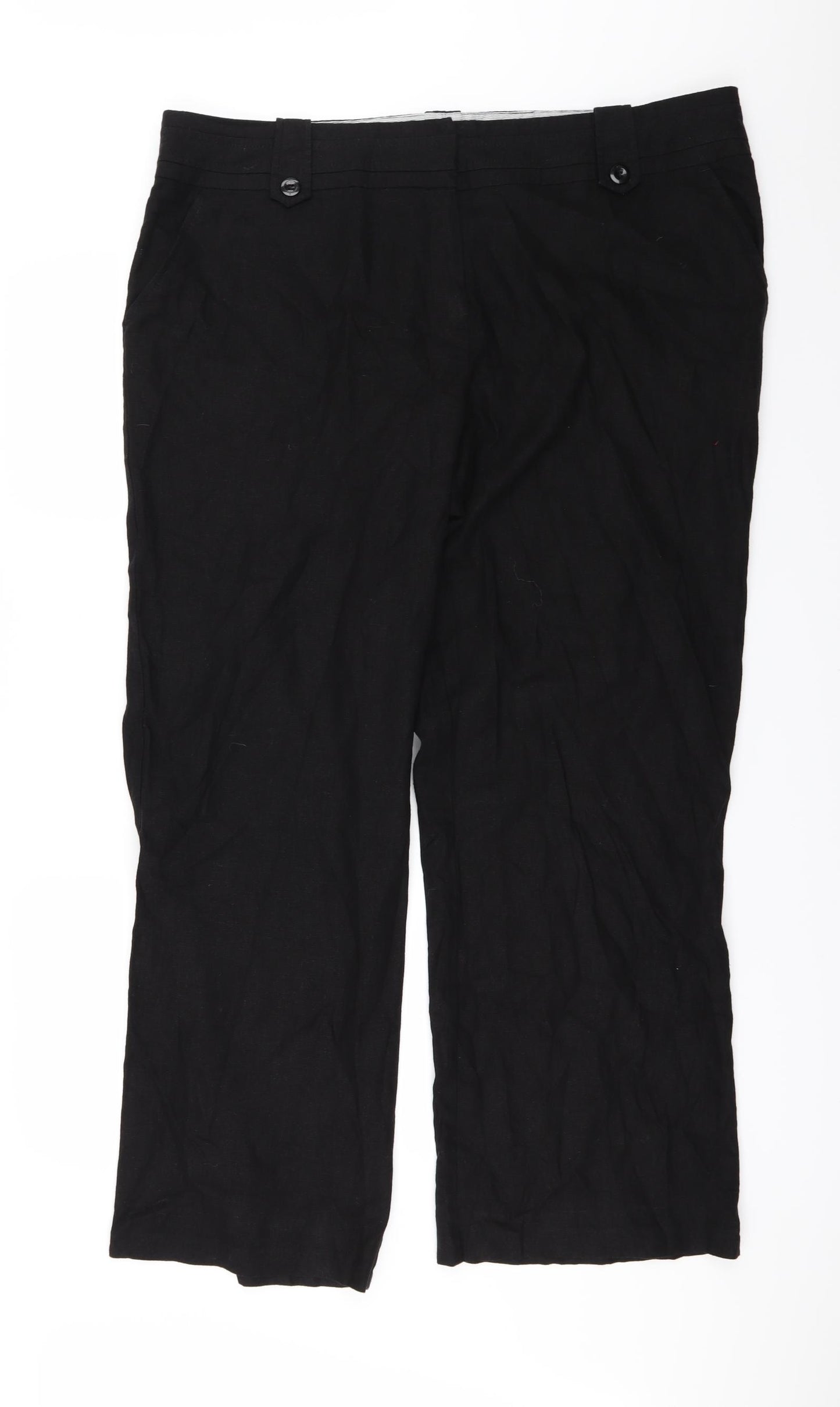 Ellie Louise Womens Black   Trousers  Size 20 L29 in