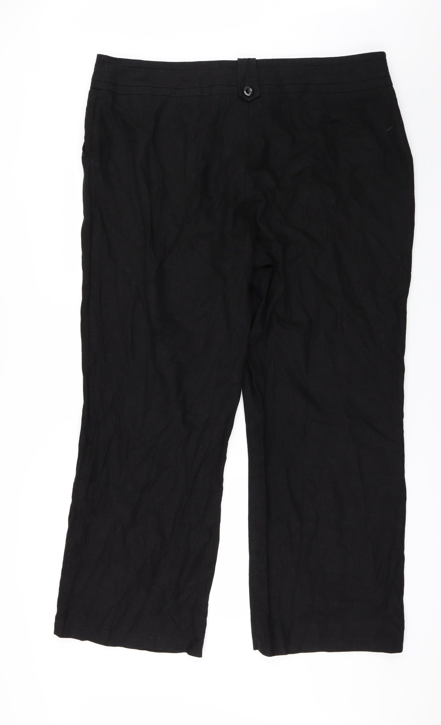 Ellie Louise Womens Black   Trousers  Size 20 L29 in