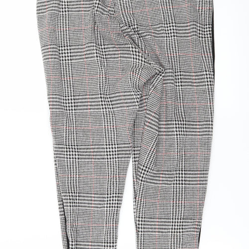 F&F Womens Grey Check  Carrot Leggings Size 6 L27 in