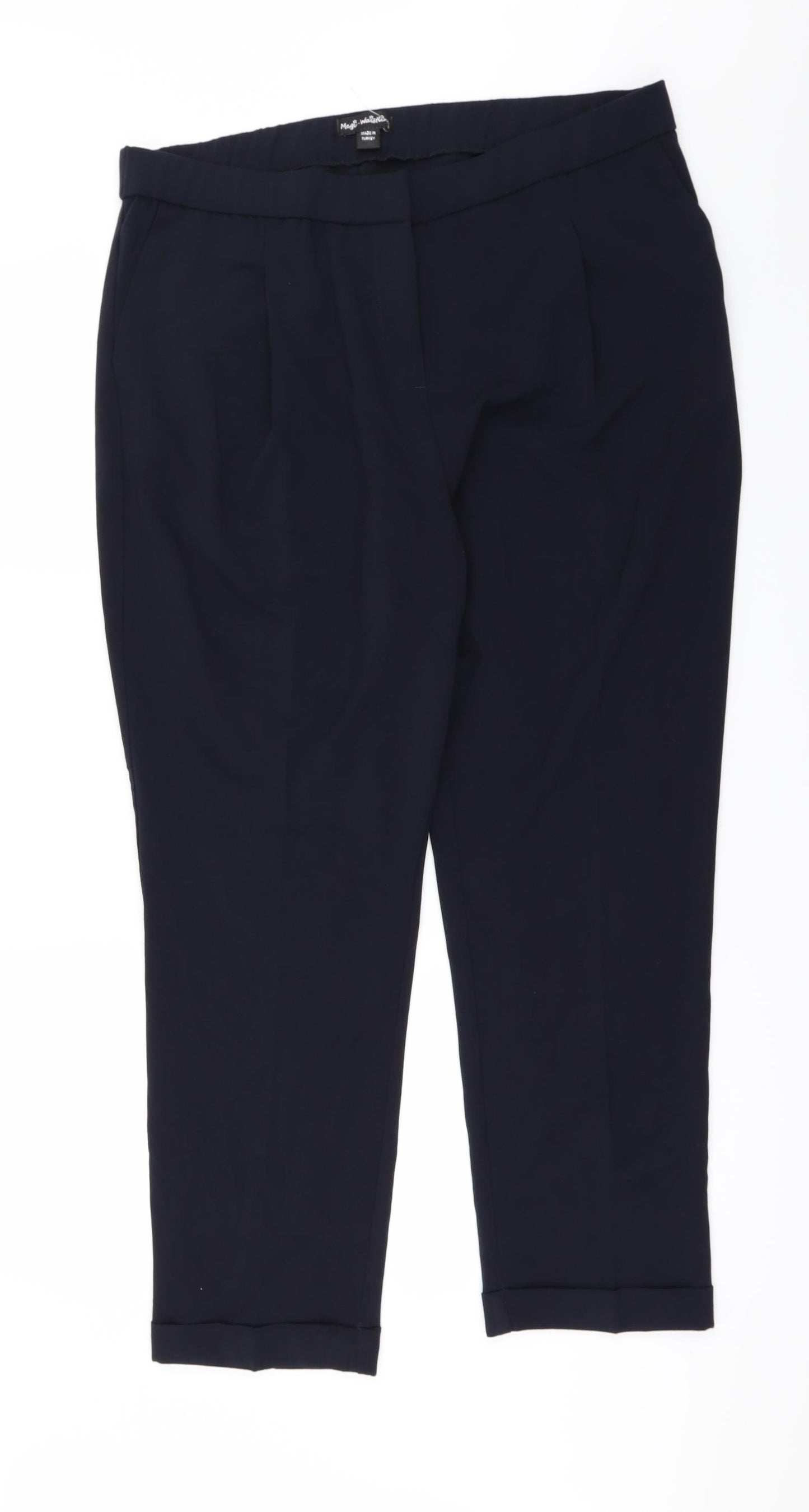 magic waistline Womens Blue   Trousers  Size 16 L27 in