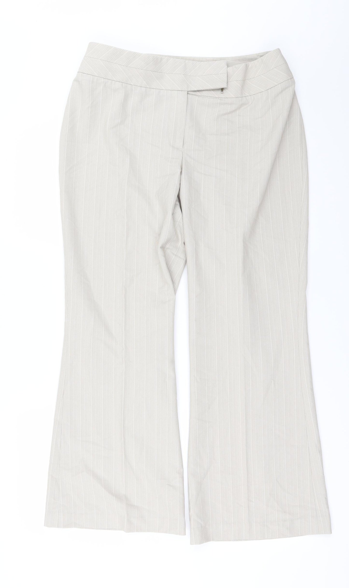 NEXT Womens Beige   Trousers  Size 12 L28 in
