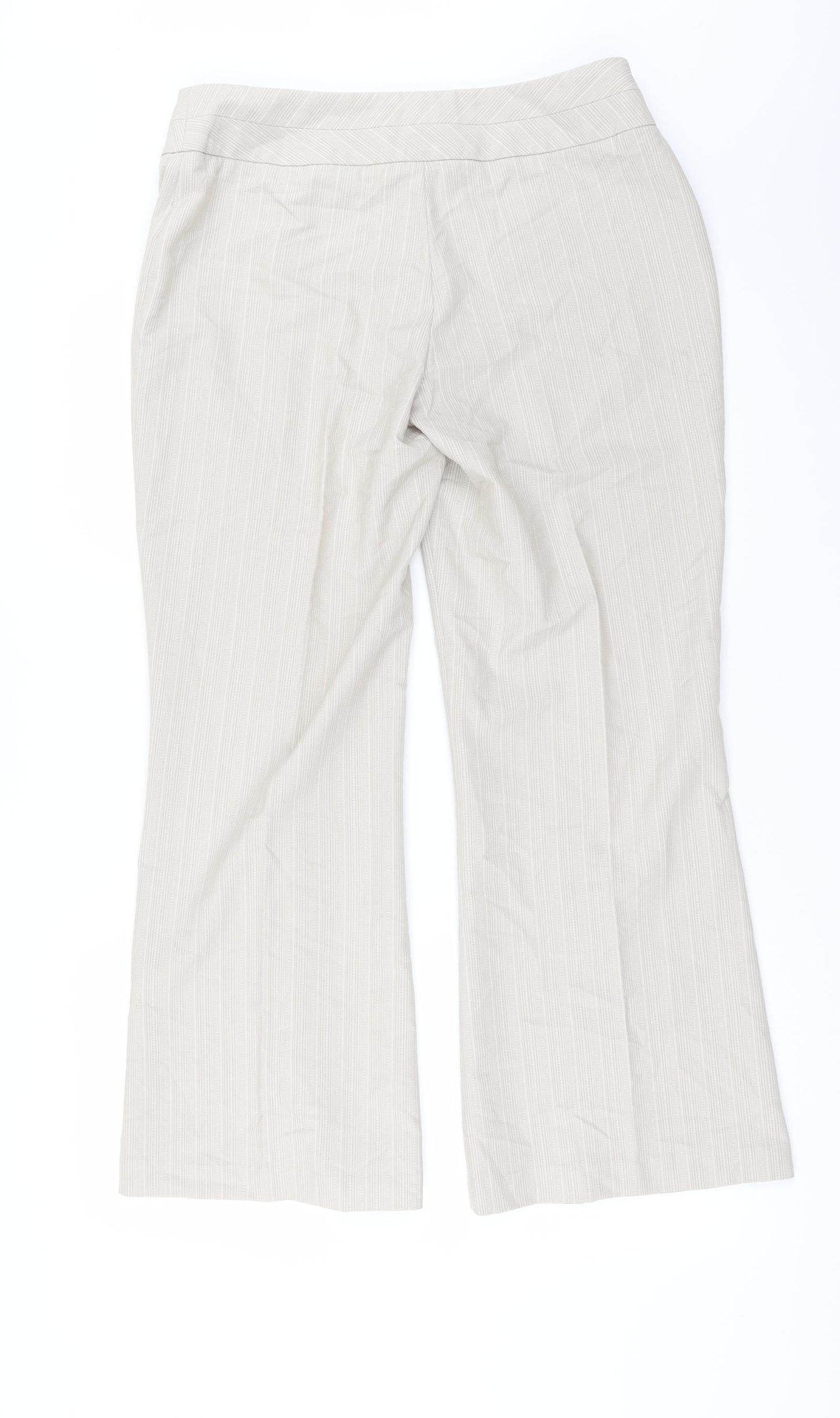 NEXT Womens Beige   Trousers  Size 12 L28 in