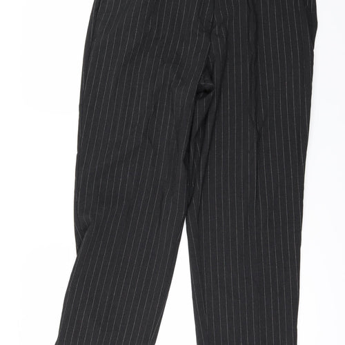 Wardrobe Womens Black Striped  Trousers  Size 16 L27 in
