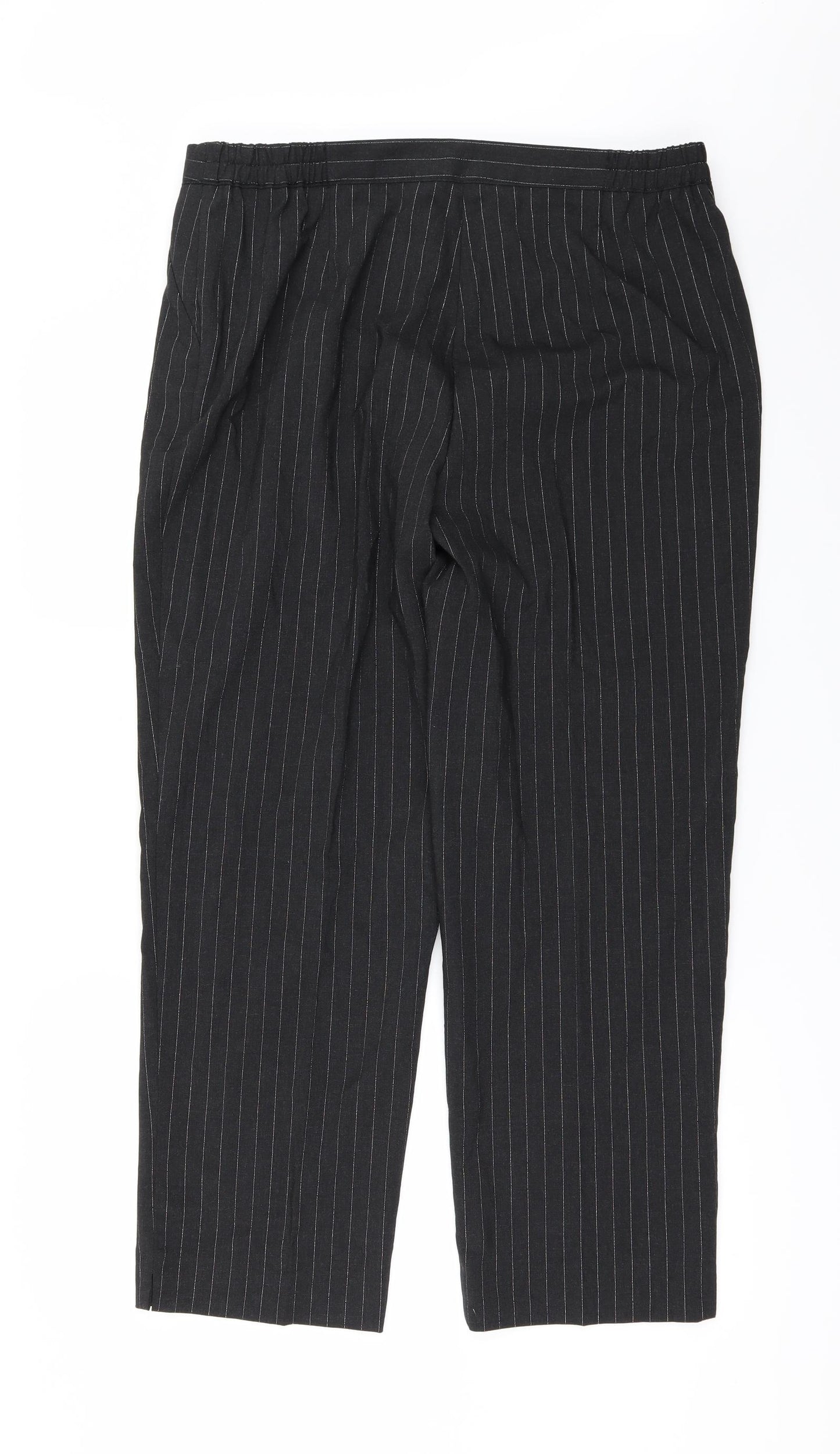 Wardrobe Womens Black Striped  Trousers  Size 16 L27 in