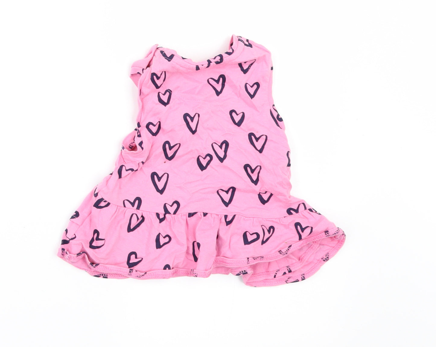 Mothercare Girls Pink Geometric  A-Line  Size 9-12 Months