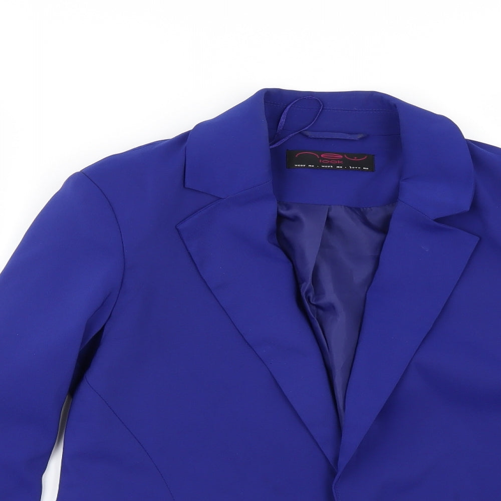 New Look Womens Blue   Jacket Suit Jacket Size 10