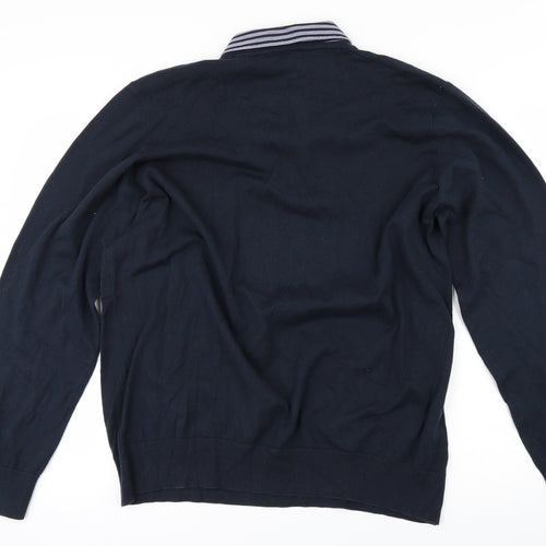 Marks and Spencer Mens Blue   Pullover Jumper Size 2XL