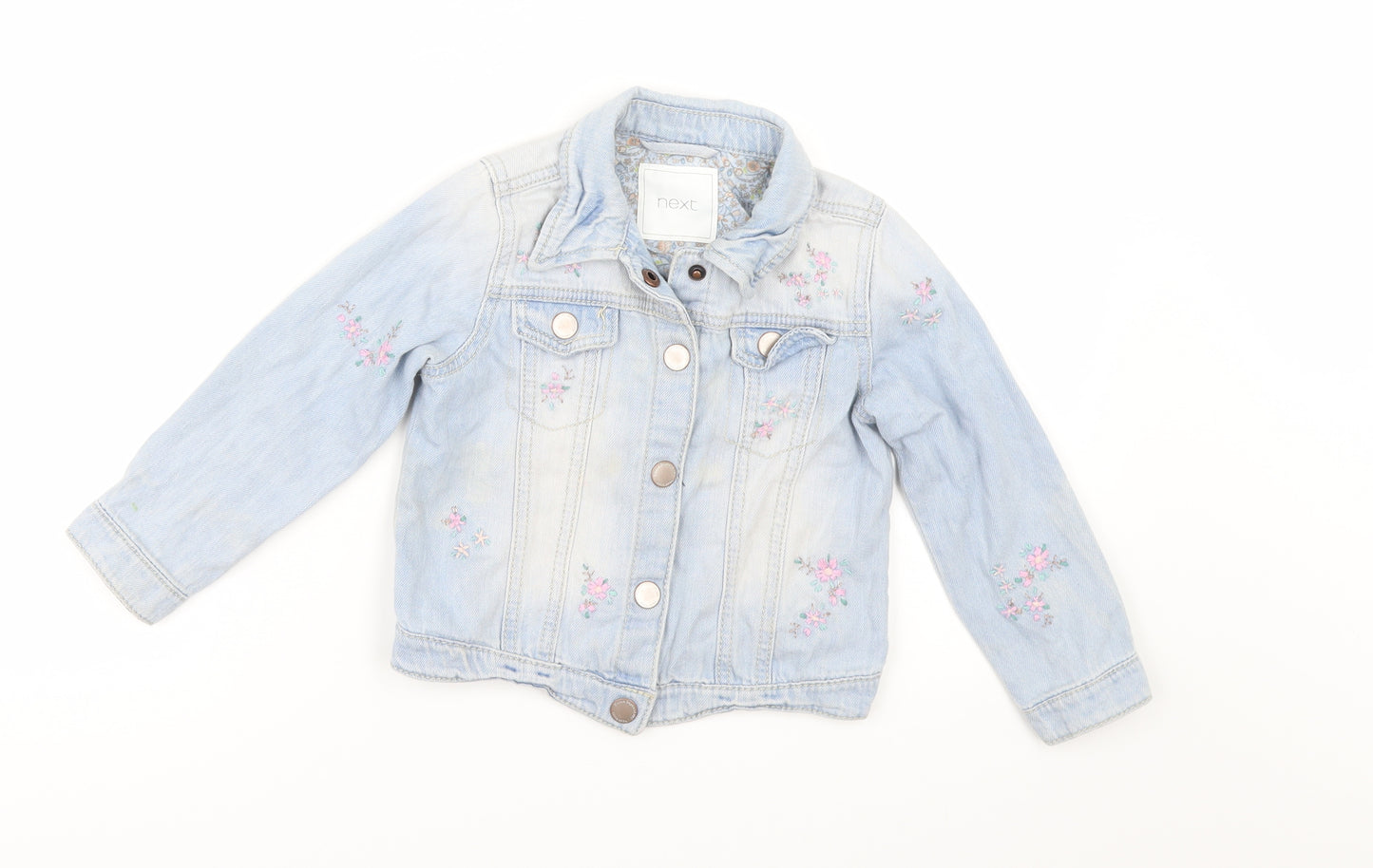 NEXT Girls Blue  Denim Jacket  Size 3-4 Years