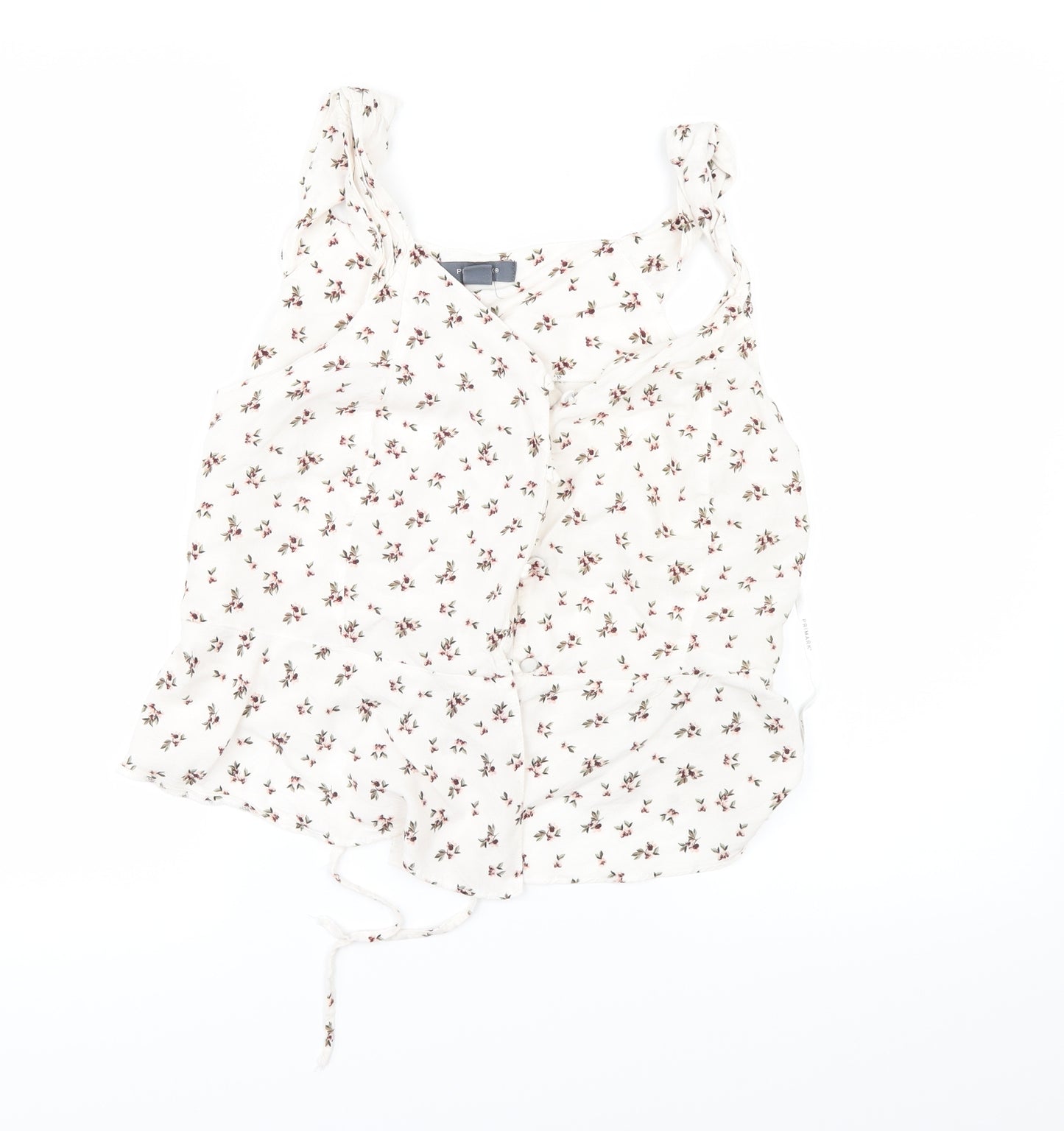 Primark Womens White Floral  Camisole Button-Up Size 20