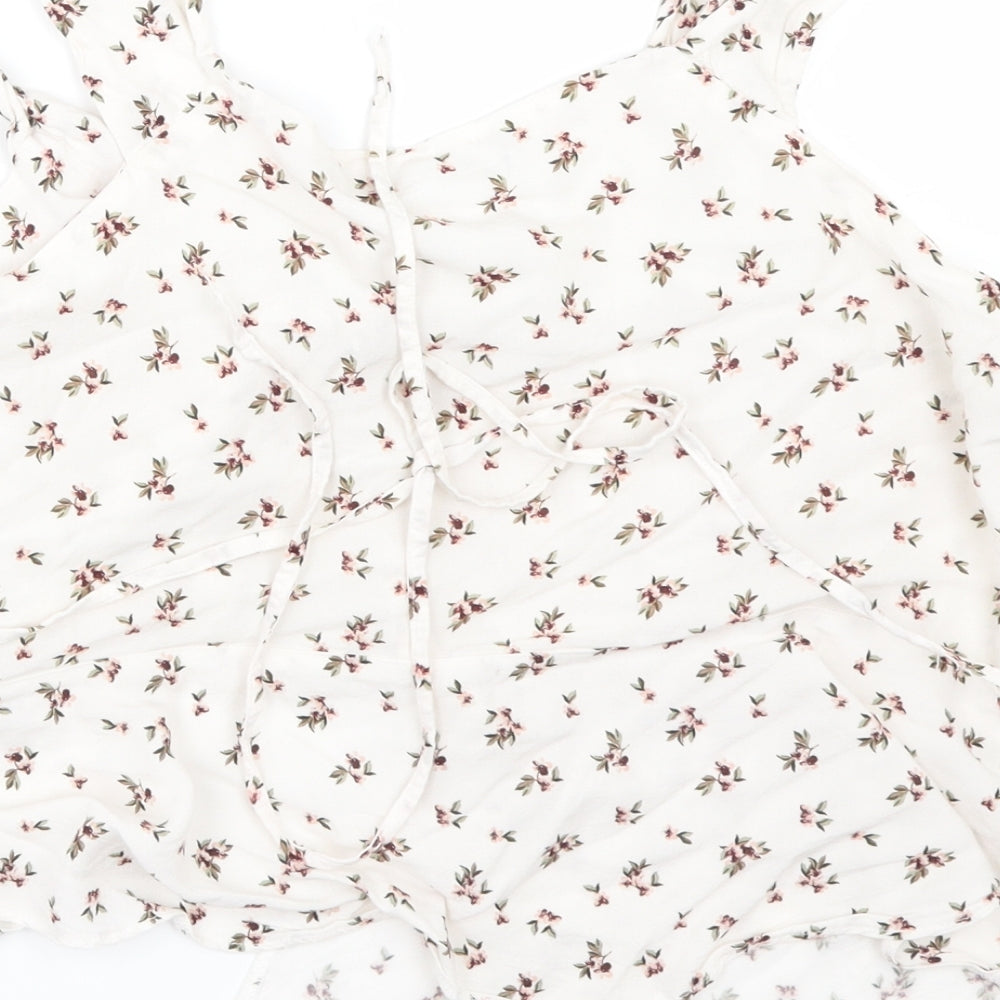 Primark Womens White Floral  Camisole Button-Up Size 20