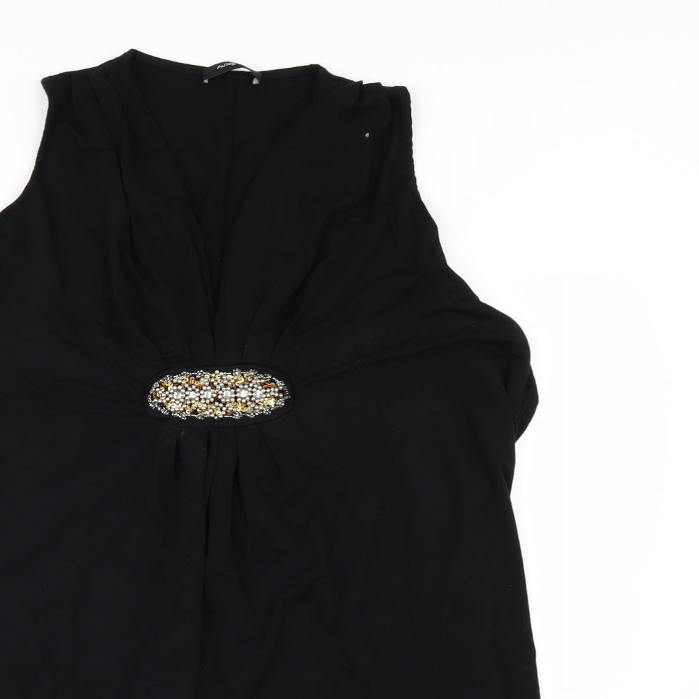 Marks and Spencer Womens Black   Basic T-Shirt Size 14