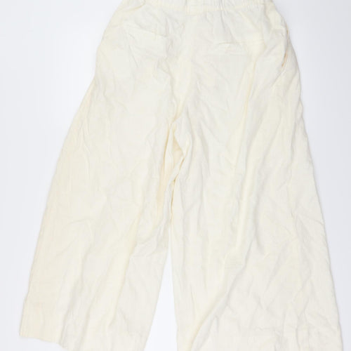 H&M Womens Ivory   Trousers  Size 10 L24 in