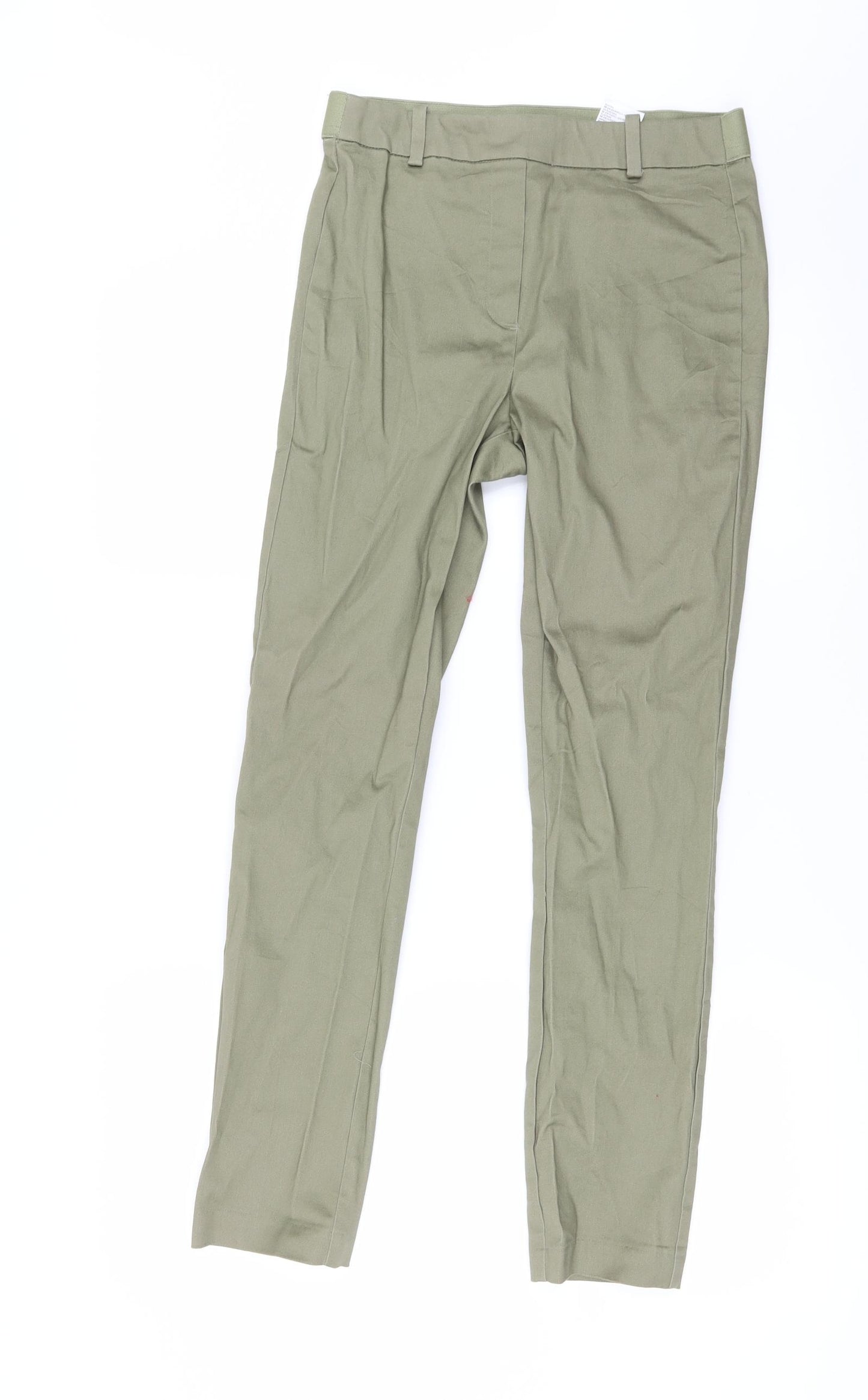 H&M Womens Green   Trousers  Size 8 L28 in