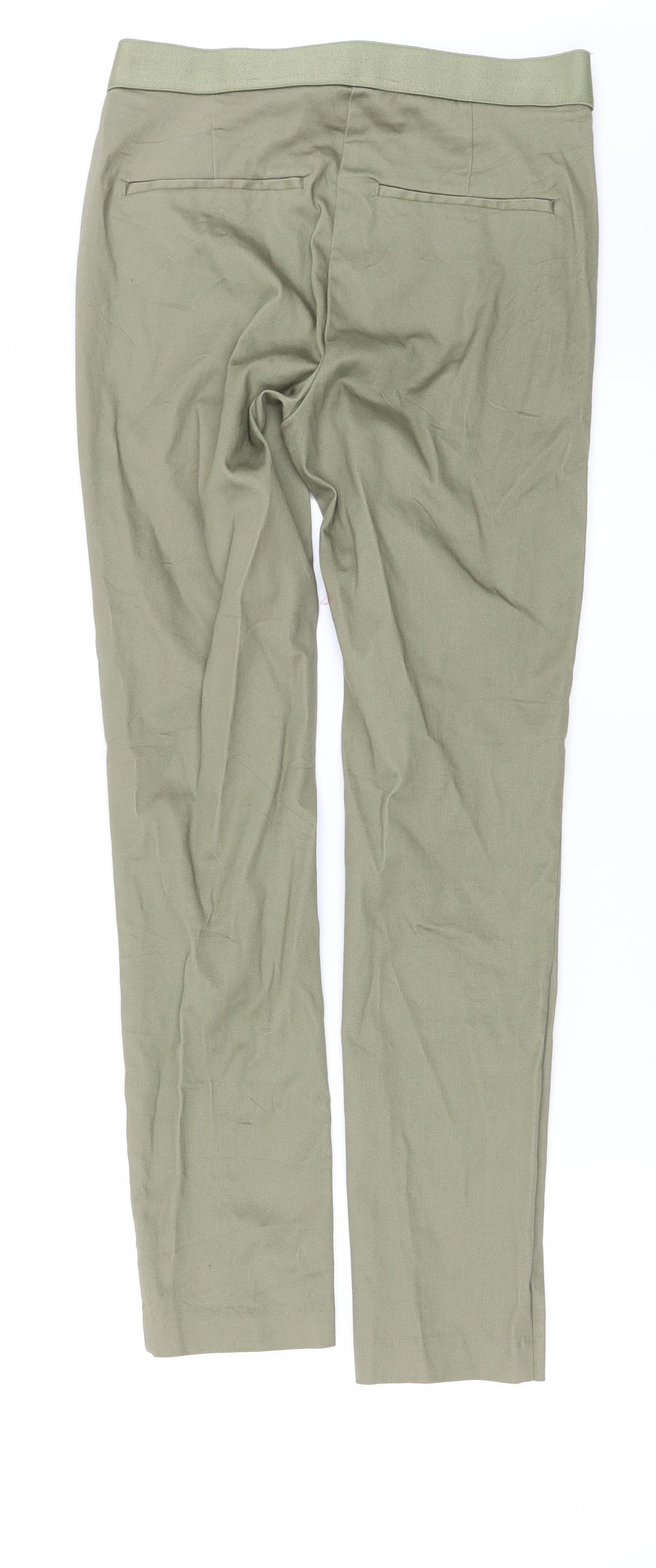 H&M Womens Green   Trousers  Size 8 L28 in