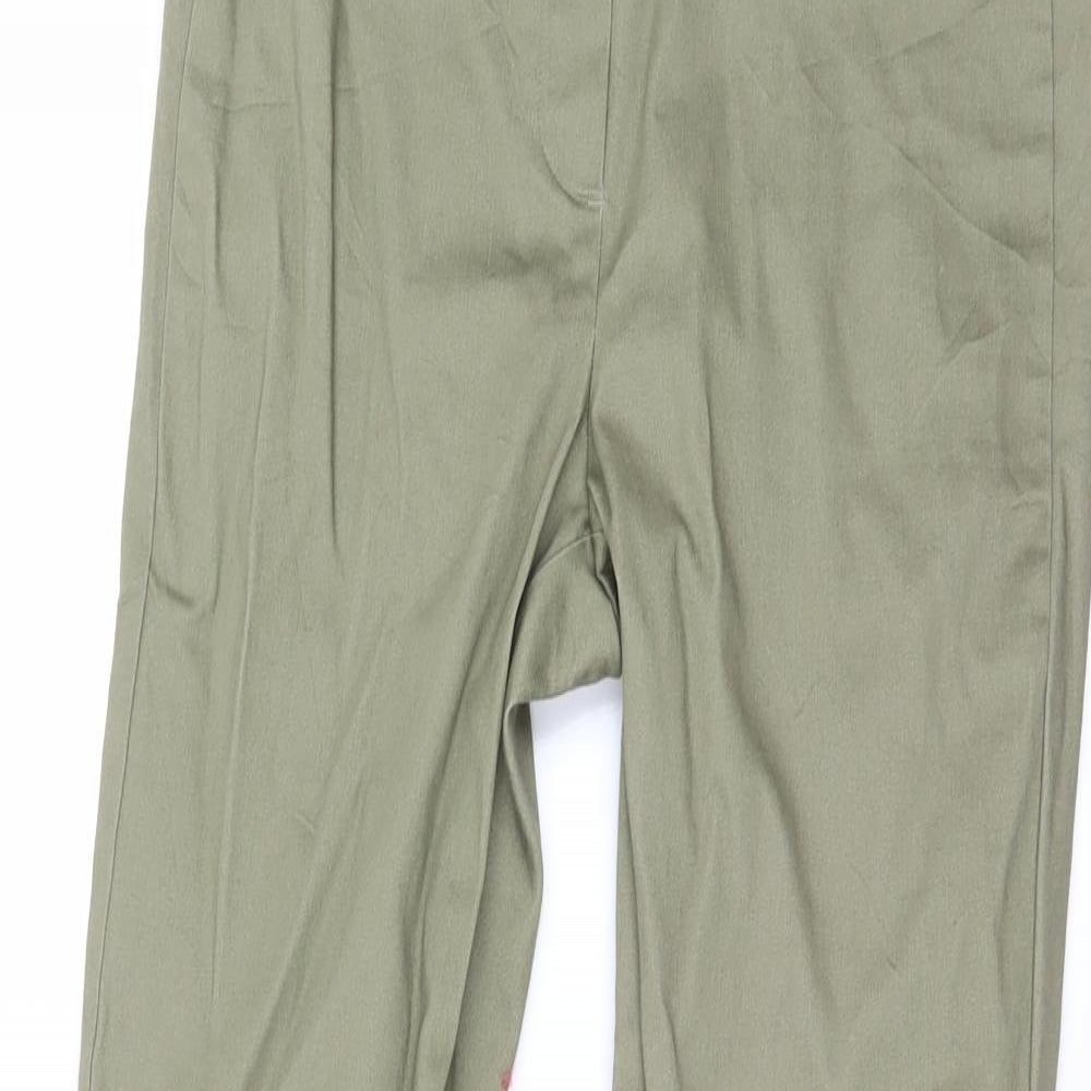 H&M Womens Green   Trousers  Size 8 L28 in