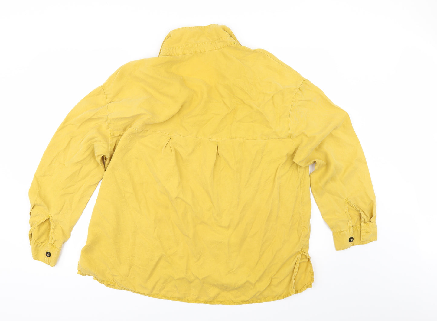 TU Womens Yellow   Basic Blouse Size 22