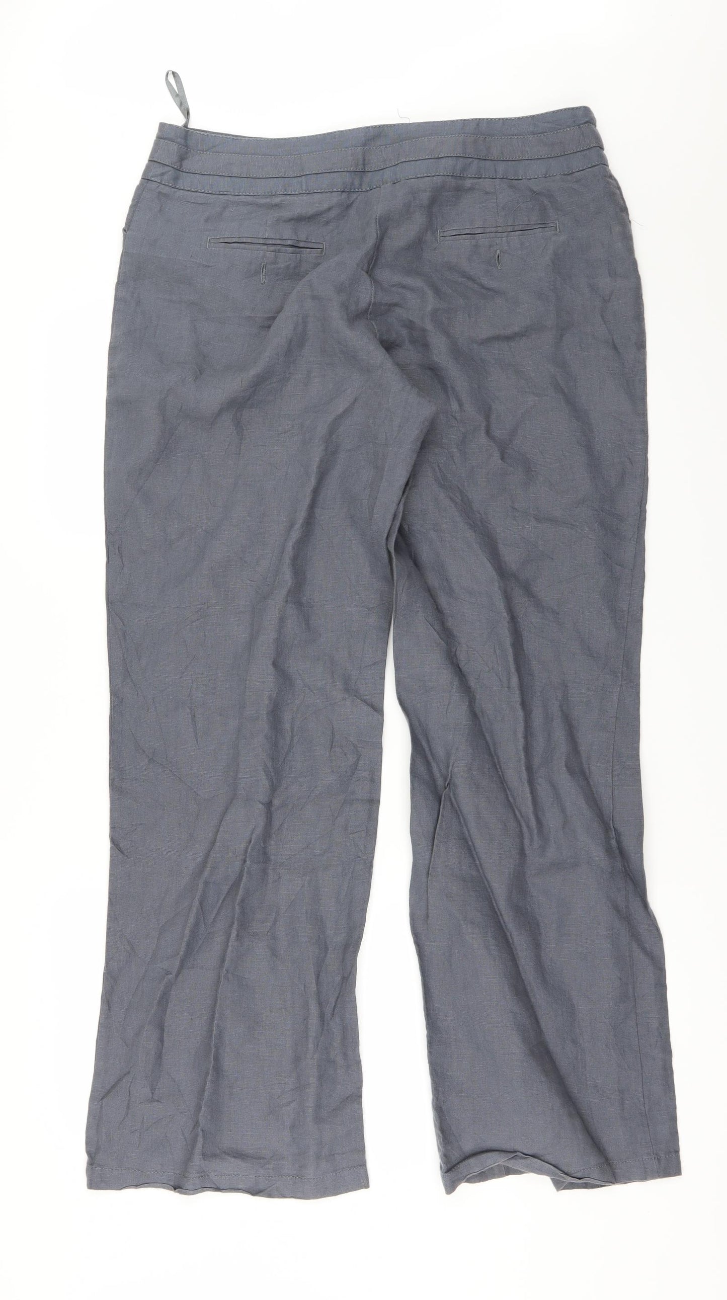 Monsoon Womens Grey   Trousers  Size 14 L32 in