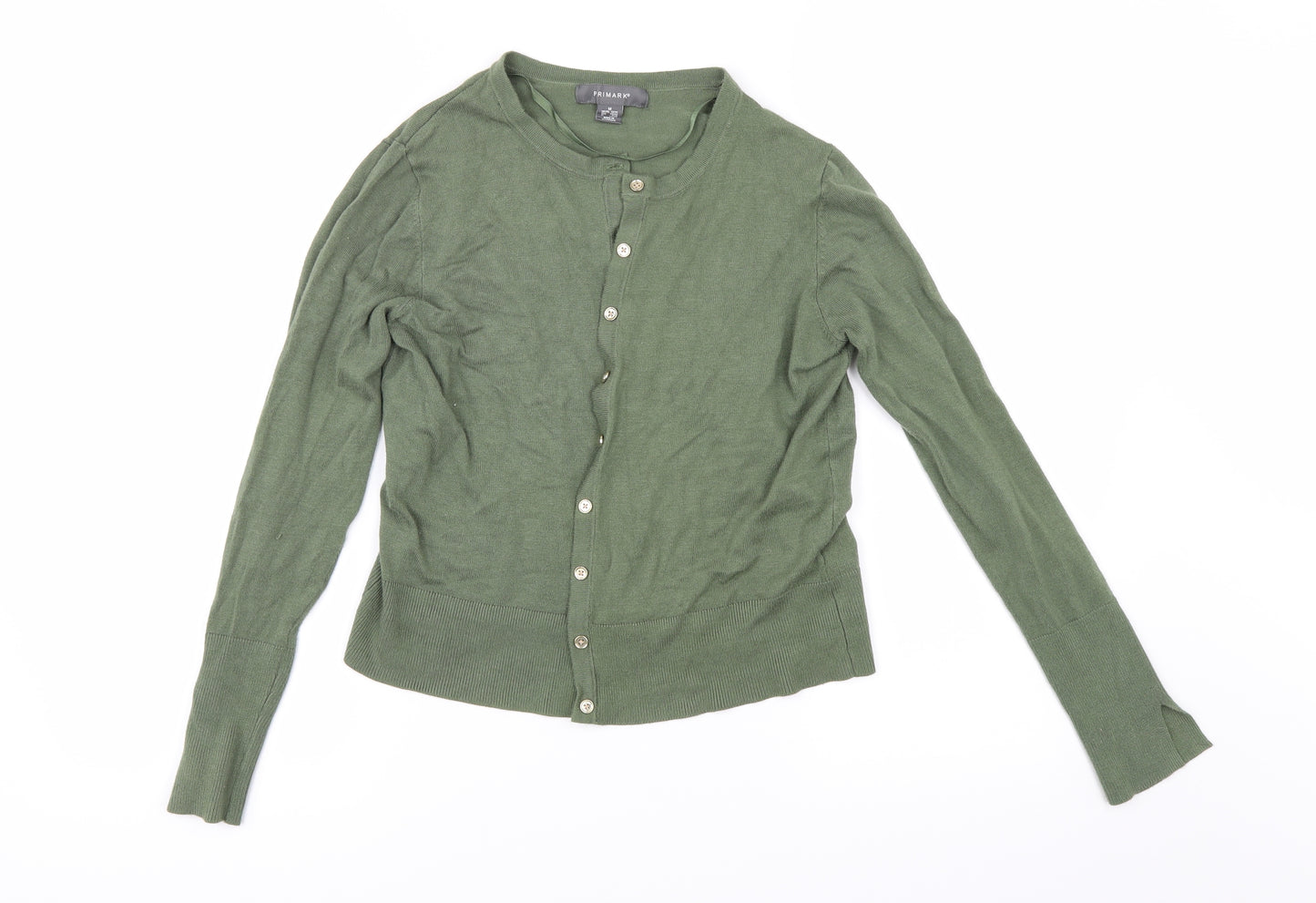 Primark Womens Green   Cardigan Jumper Size M