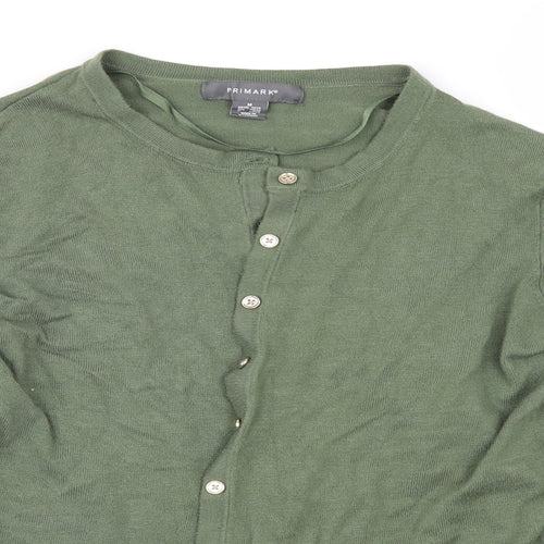Primark Womens Green   Cardigan Jumper Size M