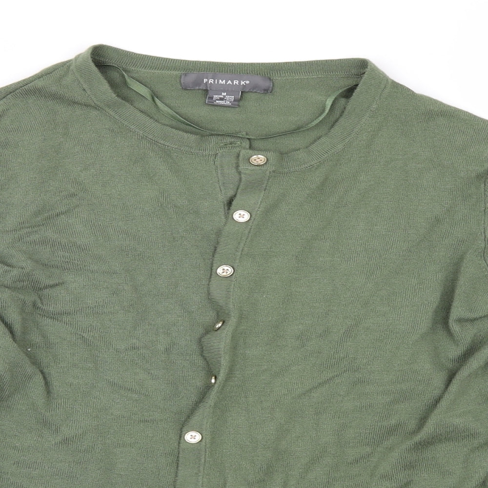 Primark Womens Green   Cardigan Jumper Size M