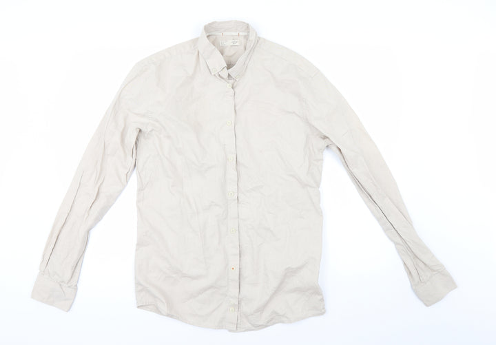 celio* Mens Beige    Button-Up Size M