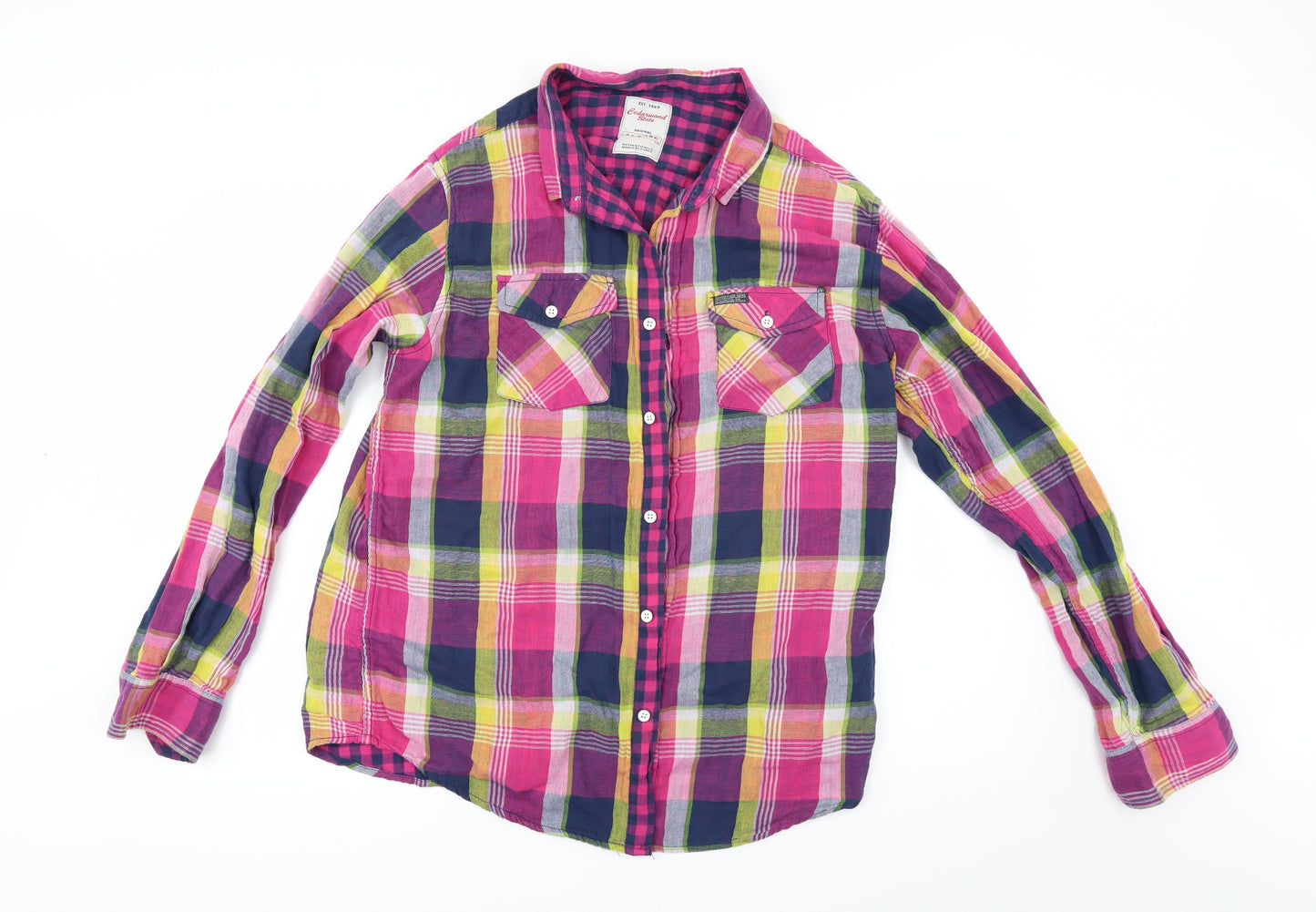 Cedar Wood State Mens Multicoloured Check   Button-Up Size XL