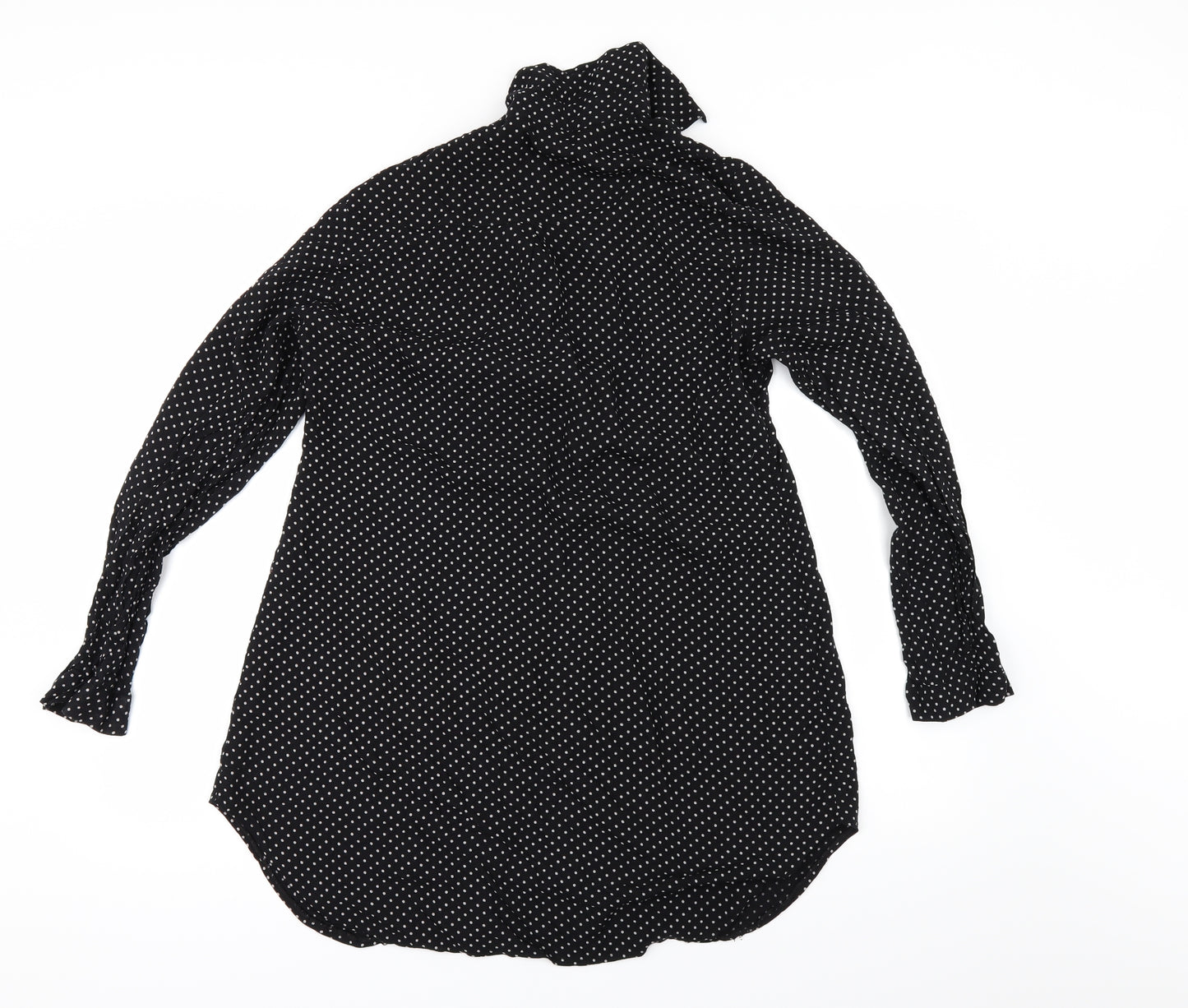Entity Womens Black Polka Dot  Basic Button-Up Size 18