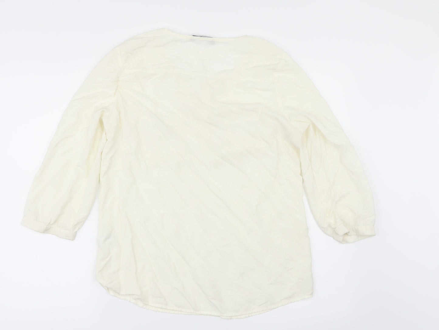 George Womens Ivory   Basic Blouse Size 10