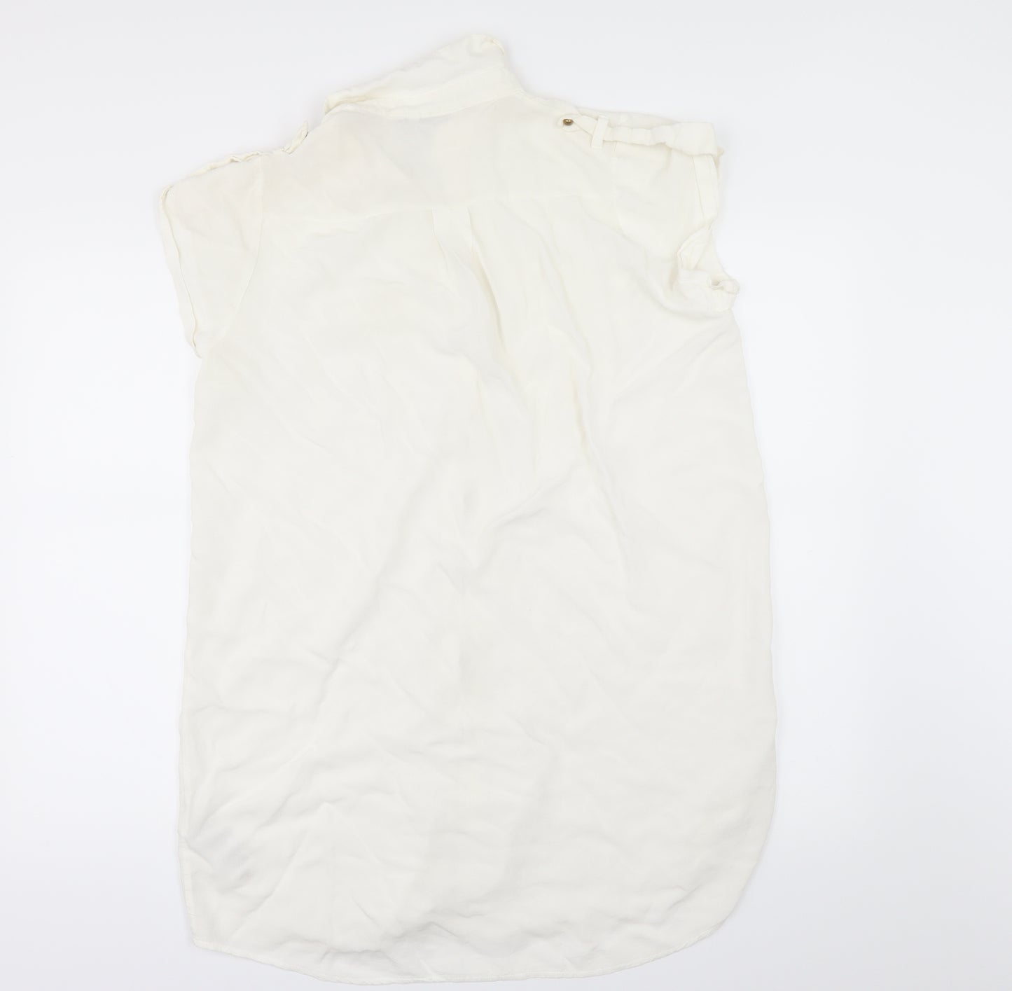 New Look Womens White   Basic Button-Up Size 12